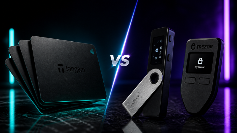 Card wallet vs hardware wallet comparison