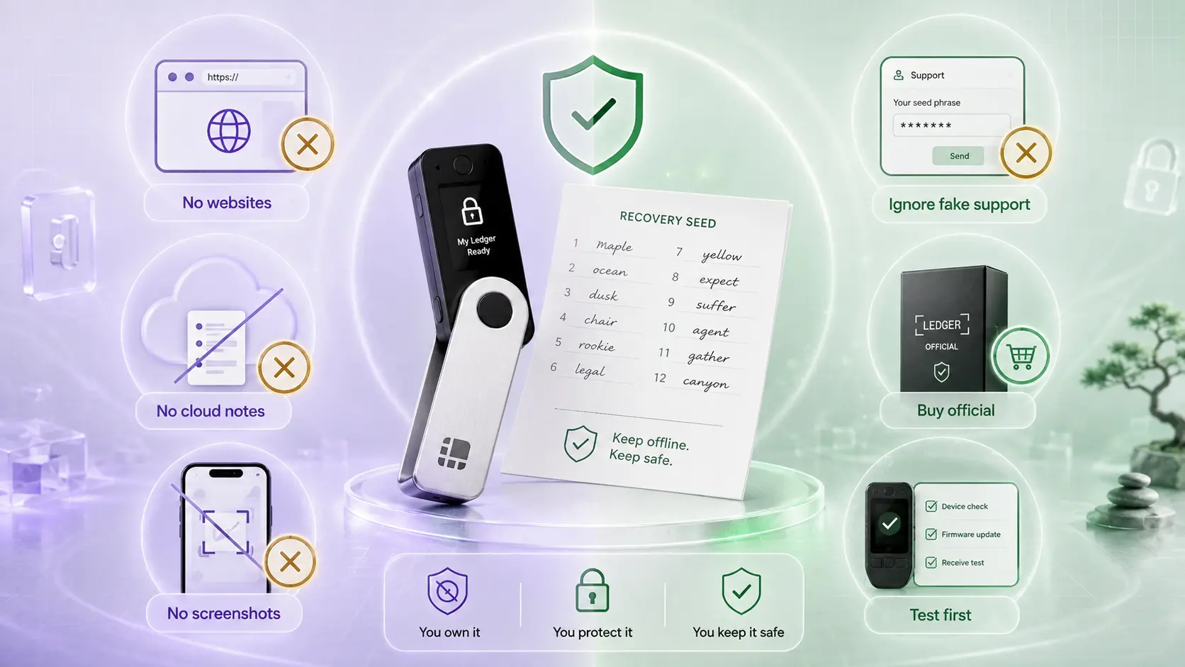 Bitcoin cold storage warning for hardware wallet users