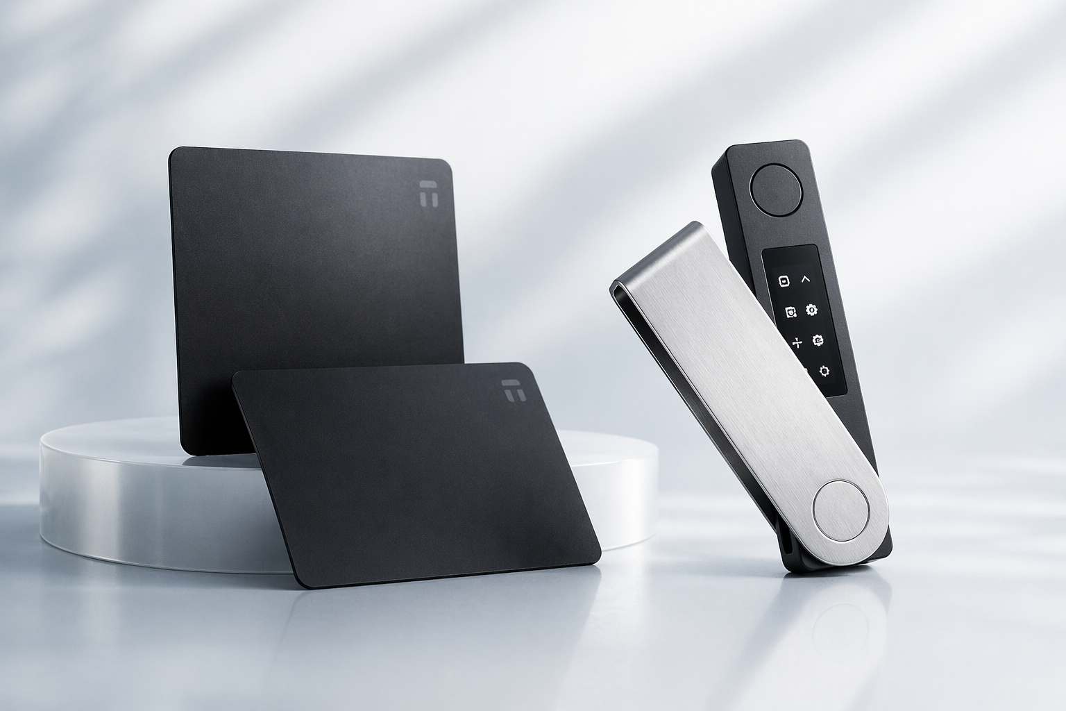 Tangem versus Ledger supporting product image near quiz call to action