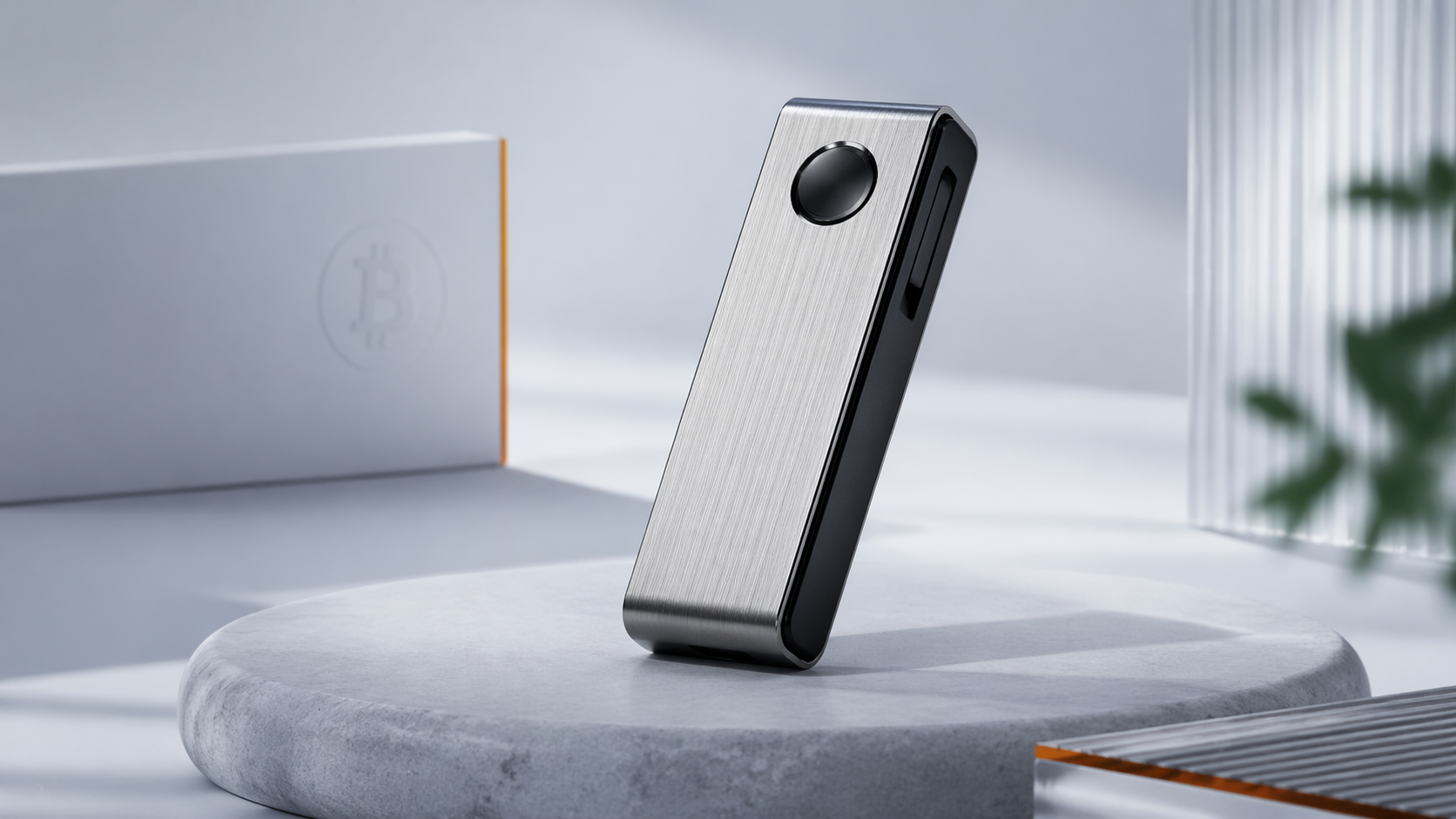 Bitcoin-focused cold wallet visual