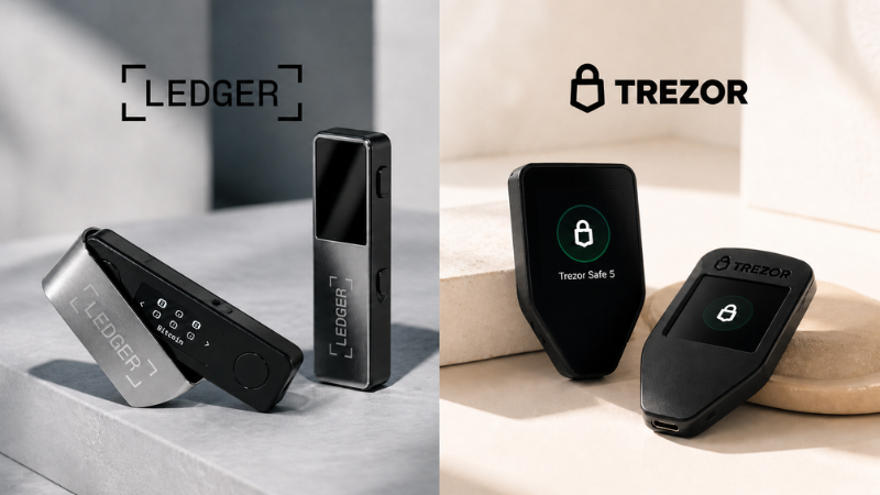 Ledger vs Trezor for beginners hardware wallet comparison