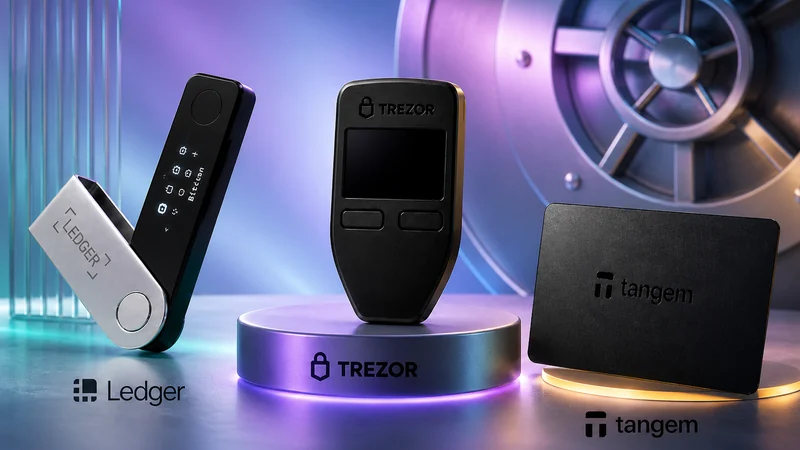 Ledger vs Trezor vs Tangem hardware wallet comparison